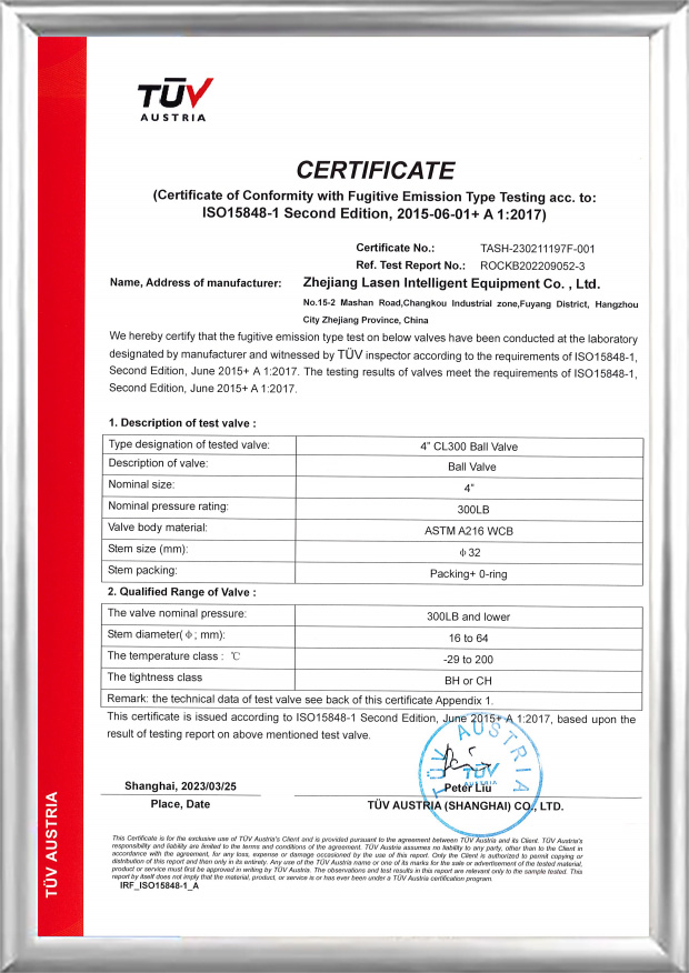 TUV ISO15848-certifikat (4